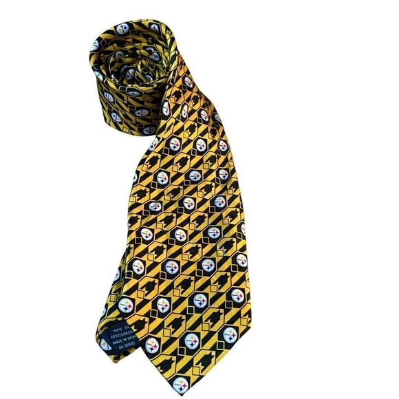 Pittsburgh Steelers Silk Men's Necktie - Picture 8 of 8
